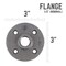 Stz STZ Industries Pipe Decor Iron Flange 1/2 in. 310 F-12-2 - alternate 2